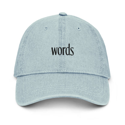 Words Hat / The Subtext / Denim